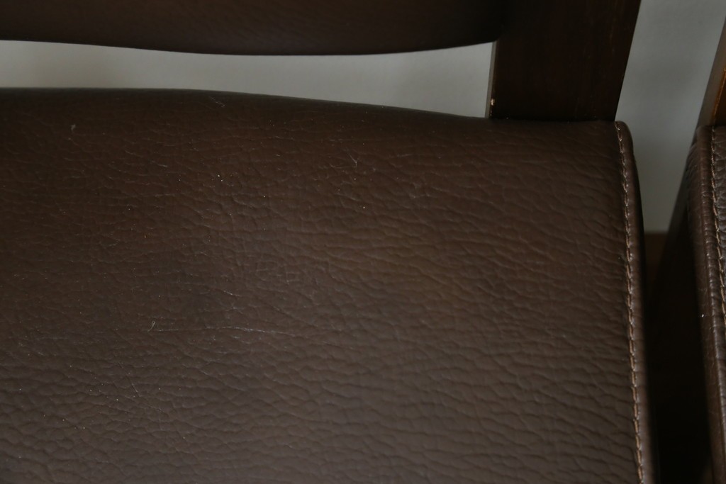 中古　美品　CONDE HOUSE(カンディハウス)　BOLS(ボルス)　本革シートのダイニングチェア4脚セット　現行定価(4脚合計)約64万円　(R-087507)