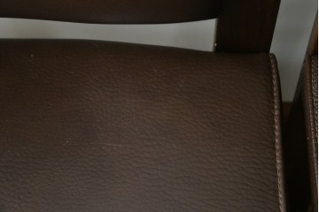 中古　美品　CONDE HOUSE(カンディハウス)　BOLS(ボルス)　本革シートのダイニングチェア4脚セット　現行定価(4脚合計)約64万円　(R-087507)