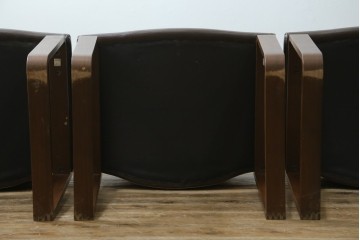 中古　美品　CONDE HOUSE(カンディハウス)　BOLS(ボルス)　本革シートのダイニングチェア4脚セット　現行定価(4脚合計)約64万円　(R-087507)