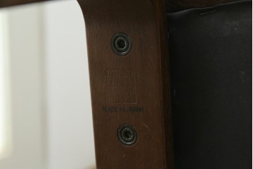 中古　美品　CONDE HOUSE(カンディハウス)　BOLS(ボルス)　本革シートのダイニングチェア4脚セット　現行定価(4脚合計)約64万円　(R-087507)