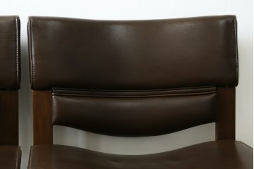 中古　美品　CONDE HOUSE(カンディハウス)　BOLS(ボルス)　本革シートのダイニングチェア2脚セット　現行定価(2脚合計)約32万円　(R-087507)