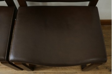 ②Hock カンディハウス BOLS ボルス・4脚セット・革状態悪い 公式】アンティーク家具ラフジュ工房商品詳細ページ中古 美品 CONDE