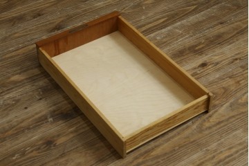 デンマークヴィンテージ　チーク材　左右対称の引き出しが美しいデスク　(R-087509)