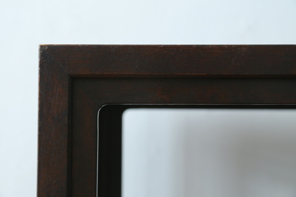 中古　美品　松本民芸家具　見せる飾り棚と隠す収納を兼ねた132型朝鮮棚　定価約55万円　(R-087513)