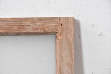 アンティーク建具　昭和初期　素朴な木味が楽しめる明り取り1枚　(R-087516)