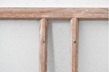 アンティーク建具　昭和初期　素朴な木味が楽しめる明り取り1枚　(R-087516)