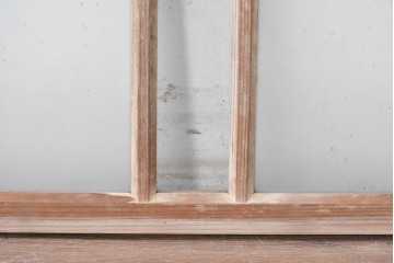 アンティーク建具　昭和初期　素朴な木味が楽しめる明り取り1枚　(R-087516)