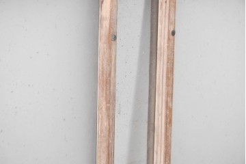 アンティーク建具　昭和初期　素朴な木味が楽しめる明り取り1枚　(R-087516)