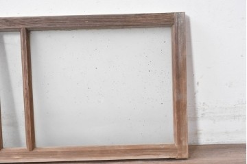 アンティーク建具　昭和初期　素朴な木味が楽しめる明り取り1枚　(R-087516)