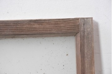 アンティーク建具　昭和初期　素朴な木味が楽しめる明り取り1枚　(R-087516)