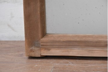 アンティーク建具　昭和初期　素朴な木味が楽しめる明り取り1枚　(R-087516)