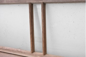 アンティーク建具　昭和初期　素朴な木味が楽しめる明り取り1枚　(R-087516)