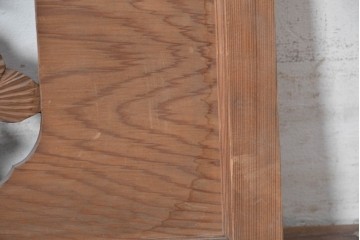 アンティーク建具　昭和初期　松と鷹を彫刻した存在感のある欄間1枚　(R-087518)