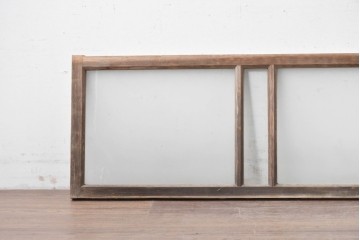 アンティーク建具　昭和初期　素朴で落ち着いた印象の明り取り1枚　(R-087519)