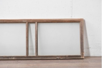 アンティーク建具　昭和初期　素朴で落ち着いた印象の明り取り1枚　(R-087519)
