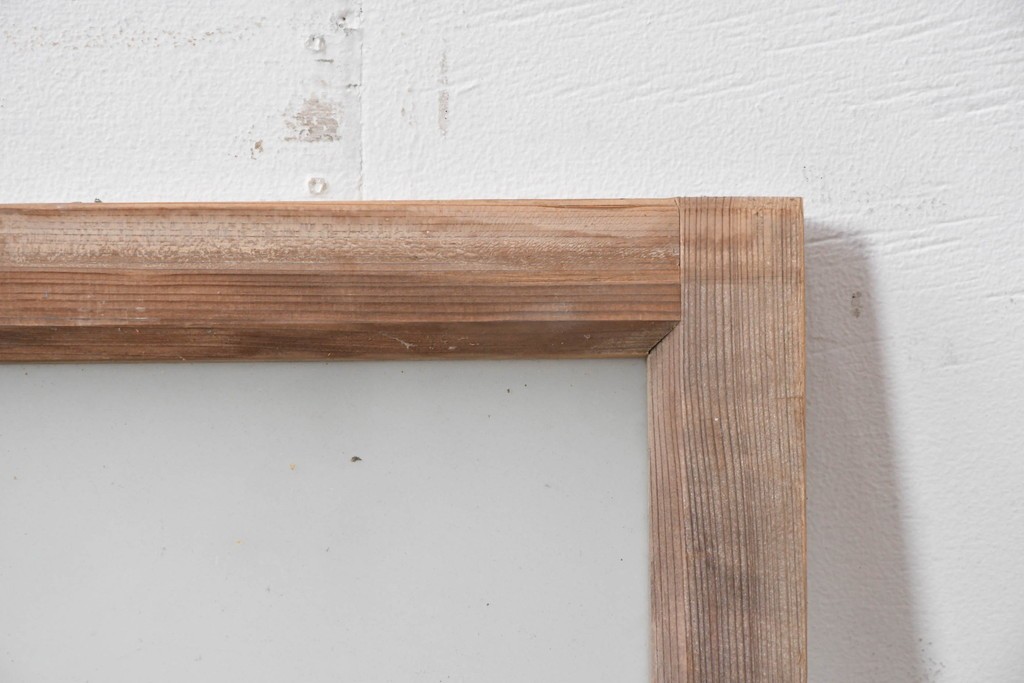 アンティーク建具　昭和初期　素朴で落ち着いた印象の明り取り1枚　(R-087519)