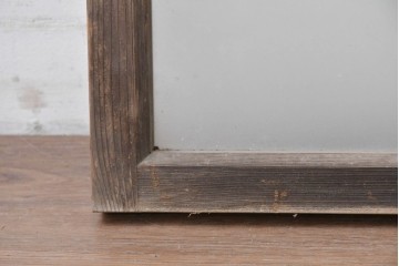 アンティーク建具　昭和初期　素朴で落ち着いた印象の明り取り1枚　(R-087519)