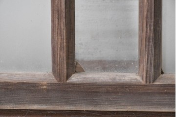アンティーク建具　昭和初期　素朴で落ち着いた印象の明り取り1枚　(R-087519)