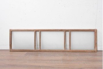 アンティーク建具　昭和初期　素朴で落ち着いた印象の明り取り1枚　(R-087519)