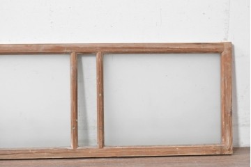 アンティーク建具　昭和初期　素朴で落ち着いた印象の明り取り1枚　(R-087519)