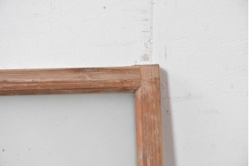 アンティーク建具　昭和初期　素朴で落ち着いた印象の明り取り1枚　(R-087519)