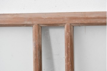 アンティーク建具　昭和初期　素朴で落ち着いた印象の明り取り1枚　(R-087519)