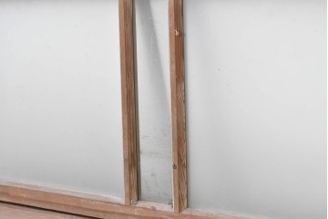 アンティーク建具　昭和初期　素朴で落ち着いた印象の明り取り1枚　(R-087519)