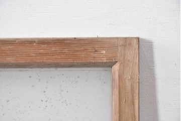 アンティーク建具　昭和初期　素朴で落ち着いた印象の明り取り2枚セット　(R-087520)