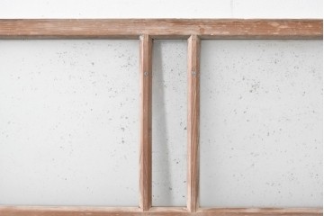 アンティーク建具　昭和初期　素朴で落ち着いた印象の明り取り2枚セット　(R-087520)