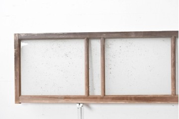 アンティーク建具　昭和初期　素朴で落ち着いた印象の明り取り2枚セット　(R-087520)