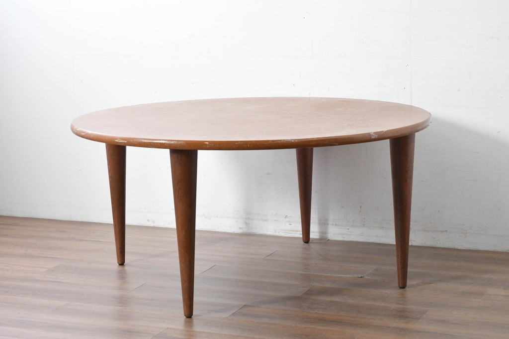 中古　希少な大振りサイズ!!　arflex(アルフレックス)　NEW STATION(ニューステーション)ラウンドテーブル　定価約25万円　(R-087521)