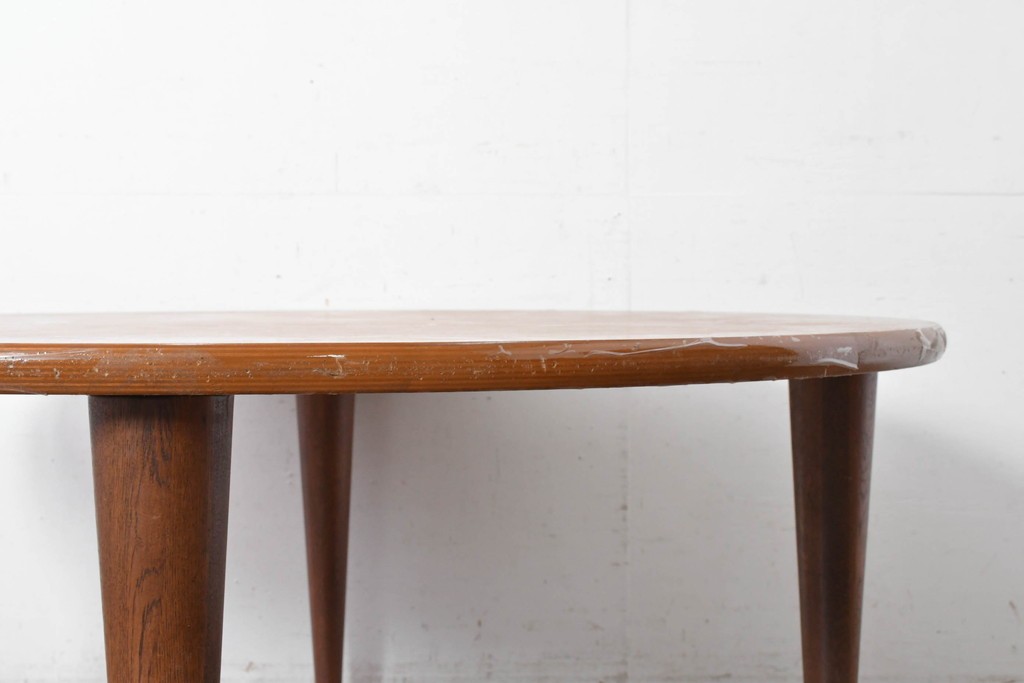 中古　希少な大振りサイズ!!　arflex(アルフレックス)　NEW STATION(ニューステーション)ラウンドテーブル　定価約25万円　(R-087521)