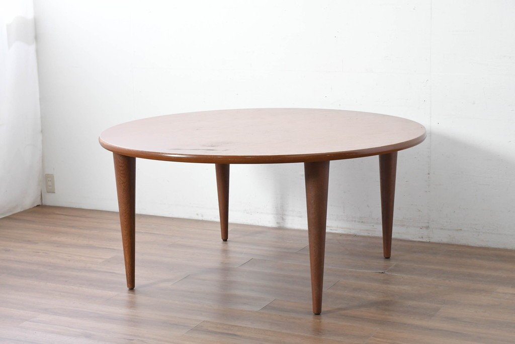 中古　希少な大振りサイズ!!　arflex(アルフレックス)　NEW STATION(ニューステーション)ラウンドテーブル　定価約25万円　(R-087522)