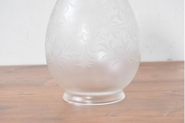 フランスヴィンテージ　希少デザイン!!　幅1700mmの大型!!　真鍮製　雫型ガラスシェード付き　重厚感のある上質なつくりの3灯照明　(R-087524)