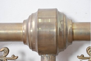 フランスヴィンテージ　希少デザイン!!　幅1700mmの大型!!　真鍮製　重厚感のある上質なつくりの3灯照明　(R-087525)