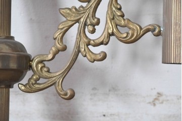 フランスヴィンテージ　希少デザイン!!　幅1700mmの大型!!　真鍮製　重厚感のある上質なつくりの3灯照明　(R-087525)