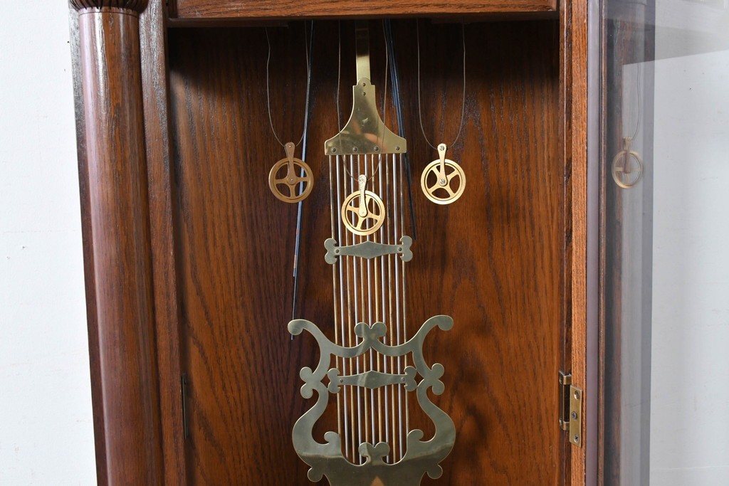 中古　アメリカ　Ridgeway(リッジウェイ)　優雅な佇まいのホールクロック　定価約150万円　(R-087526)