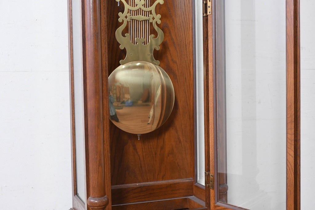 中古　アメリカ　Ridgeway(リッジウェイ)　優雅な佇まいのホールクロック　定価約150万円　(R-087526)