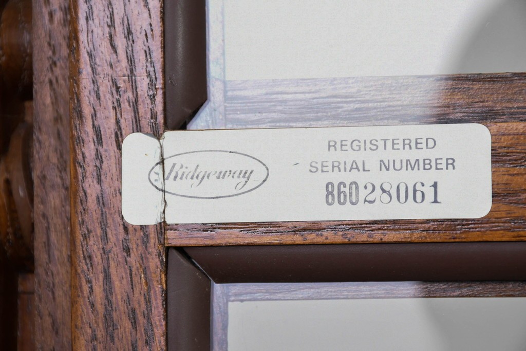 中古　アメリカ　Ridgeway(リッジウェイ)　優雅な佇まいのホールクロック　定価約150万円　(R-087526)