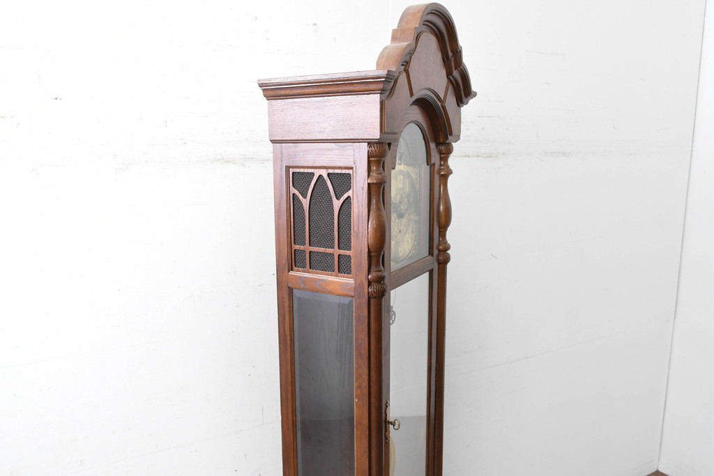 中古　アメリカ　Ridgeway(リッジウェイ)　優雅な佇まいのホールクロック　定価約150万円　(R-087526)
