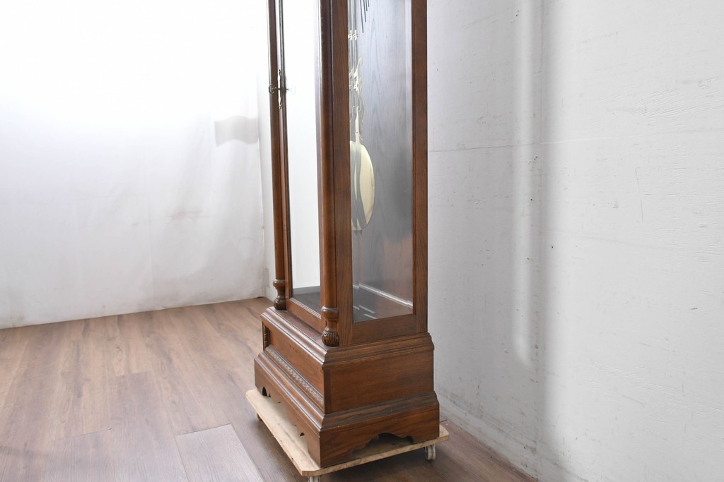 中古　アメリカ　Ridgeway(リッジウェイ)　優雅な佇まいのホールクロック　定価約150万円　(R-087526)