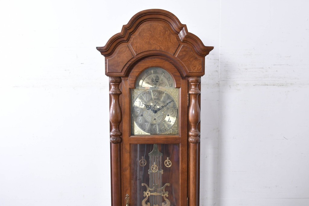 中古　アメリカ　Ridgeway(リッジウェイ)　優雅な佇まいのホールクロック　定価約150万円　(R-087526)
