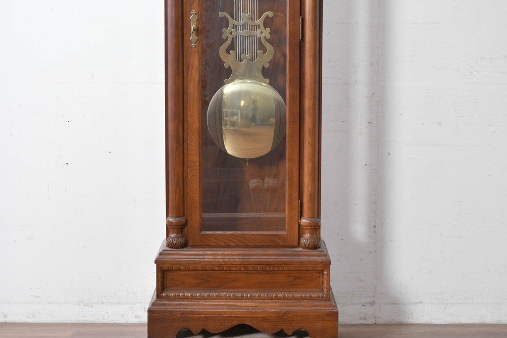 中古　アメリカ　Ridgeway(リッジウェイ)　優雅な佇まいのホールクロック　定価約150万円　(R-087526)