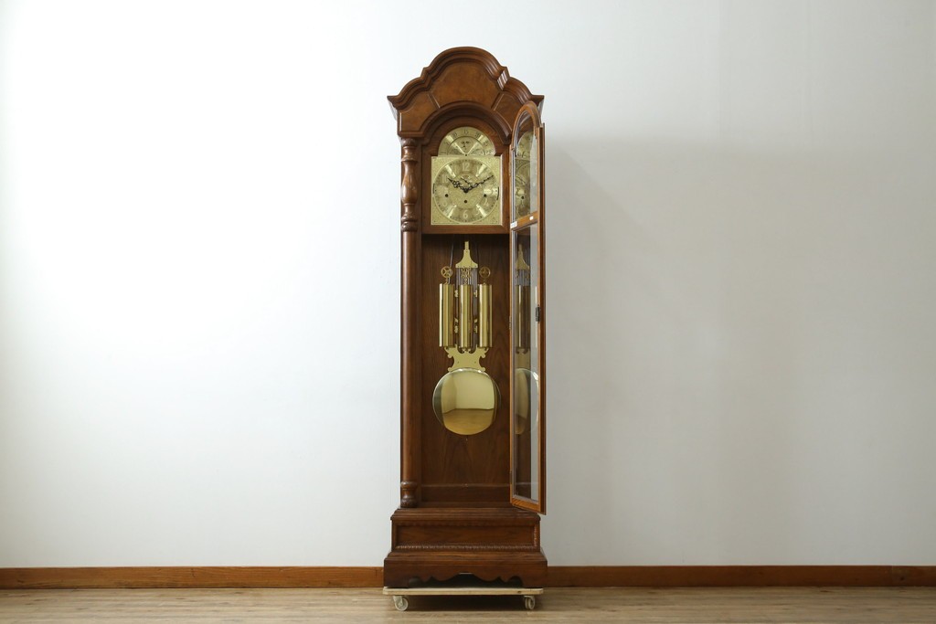 中古　アメリカ　Ridgeway(リッジウェイ)　優雅な佇まいのホールクロック　定価約150万円　(R-087526)