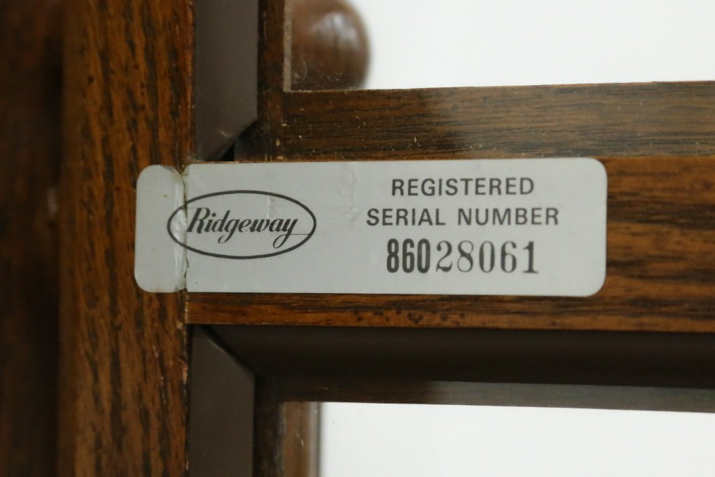 中古　アメリカ　Ridgeway(リッジウェイ)　優雅な佇まいのホールクロック　定価約150万円　(R-087526)