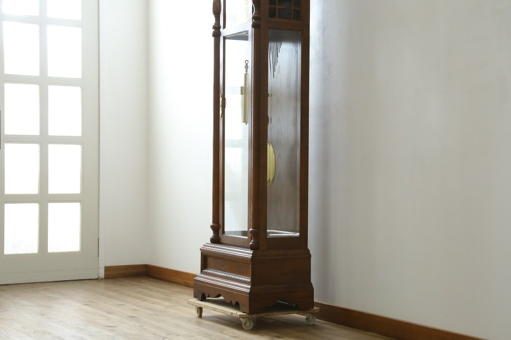中古　アメリカ　Ridgeway(リッジウェイ)　優雅な佇まいのホールクロック　定価約150万円　(R-087526)