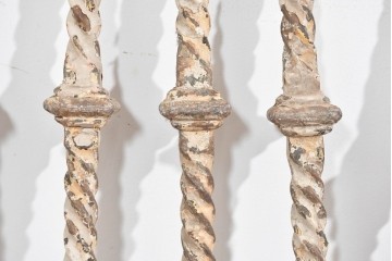 フランスアンティーク　ロートアイアン製階段バラスター15本セット　(R-087527)