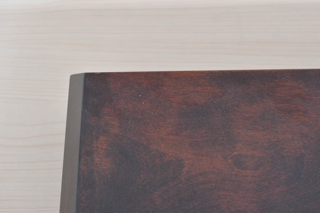 北海道民芸家具　希少な廃番品　シックな色合いが魅力の花台　(R-087534)