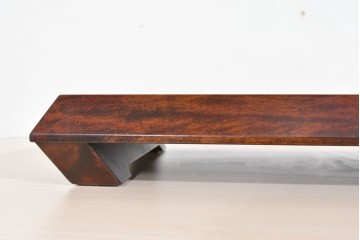 北海道民芸家具　希少な廃番品　シックな色合いが魅力の花台　(R-087534)