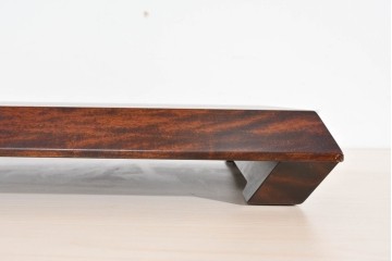 北海道民芸家具　希少な廃番品　シックな色合いが魅力の花台　(R-087534)